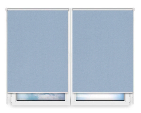 Рулонные шторы Мини Карина-блэкаут-голубой цена. Купить в «Мастерская Жалюзи»
